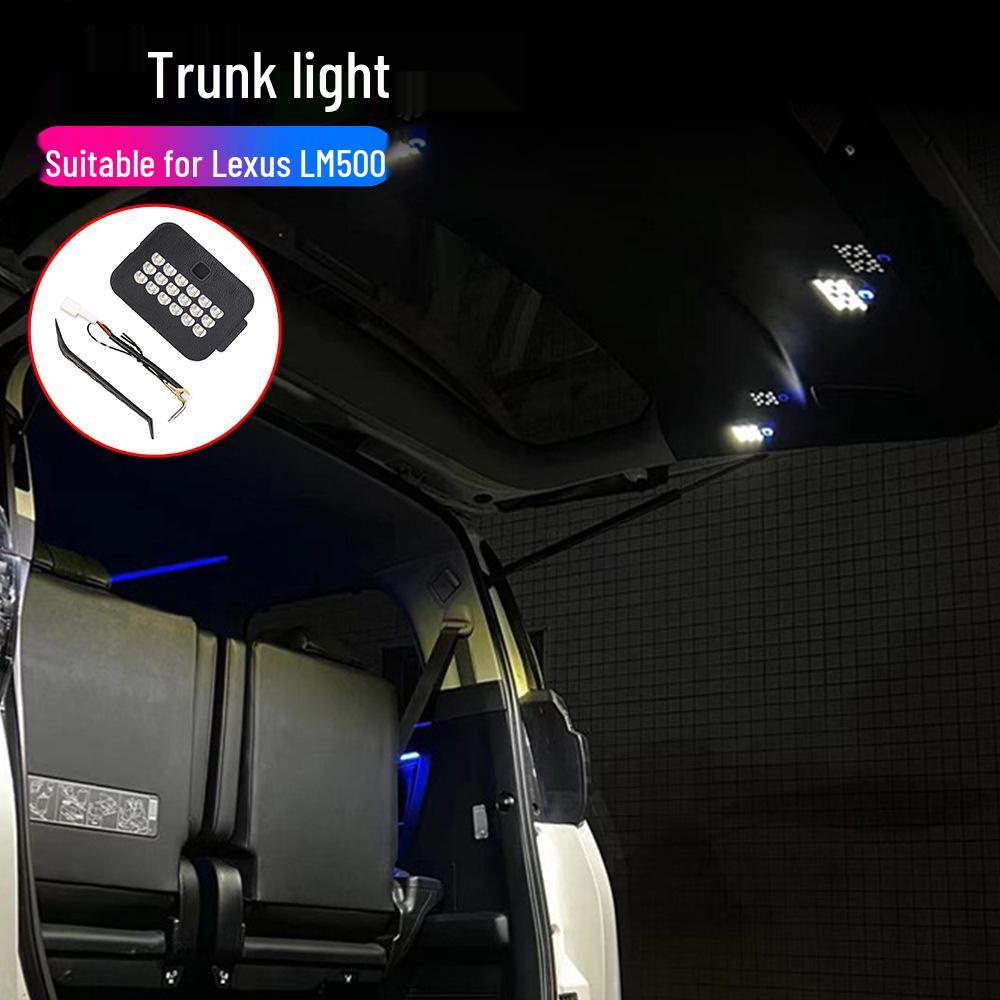 Applicable Lexus LM500 Tailgate Lamp: Special Rear Trunk Add-on In Black, Two-Color Lighting