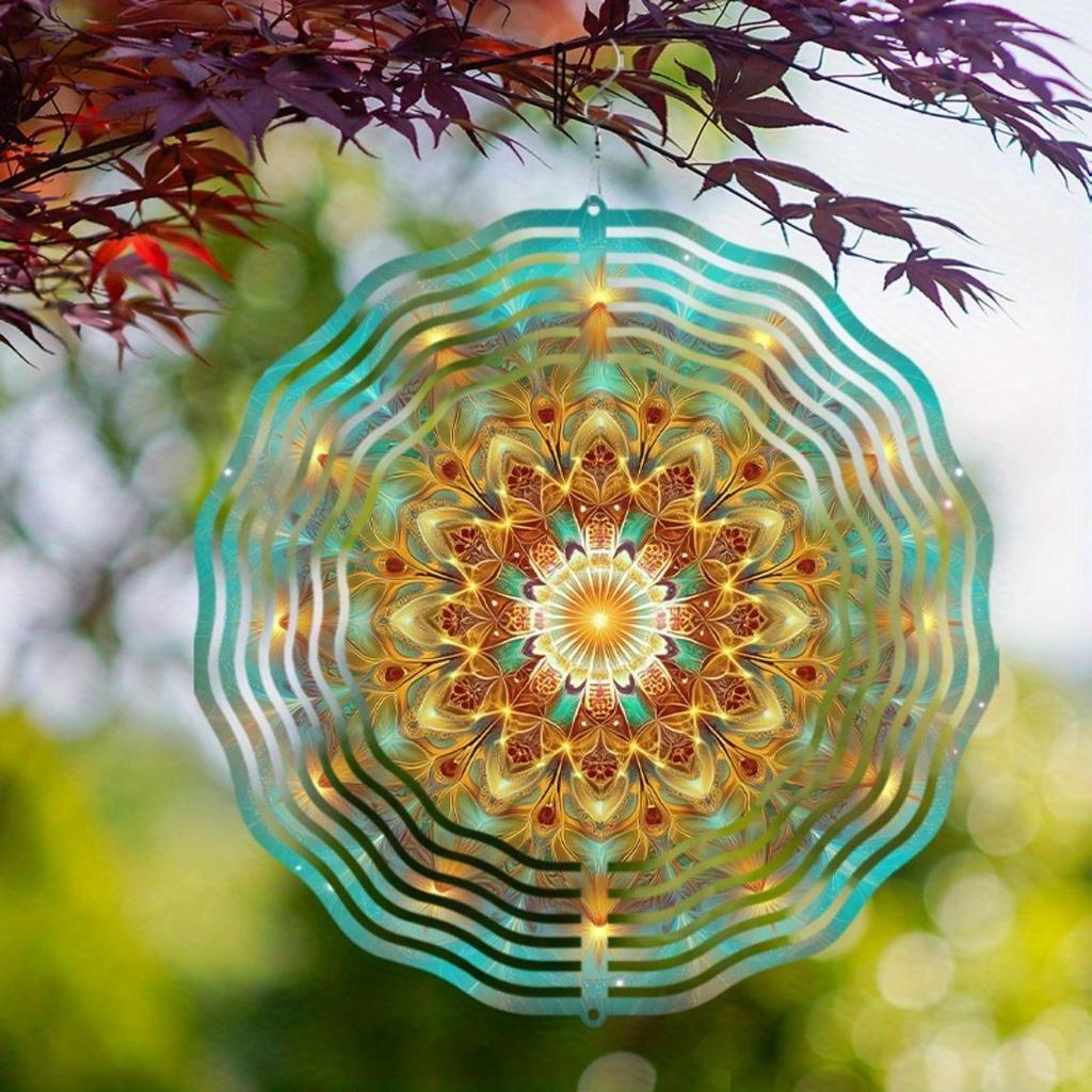 Vibrant Floral Butterfly Wind Chime for Outdoor Garden Decor 10 Inch Metal Wind Chime with Swivel Hook No Battery Needed Perfect Spring Summer Gift