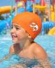 Aqua-Sport Czepek Pu Junior Dolphin Swim Cap Orange As95072