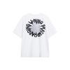 Li Ning T Shirts Unisex White Crew Neck Moderate Straight Fit AHST087-4