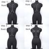 Fashion Body Chain Set: Leather belt paired with cage-style chest harness accessory, perfectly complements  carnival outfits