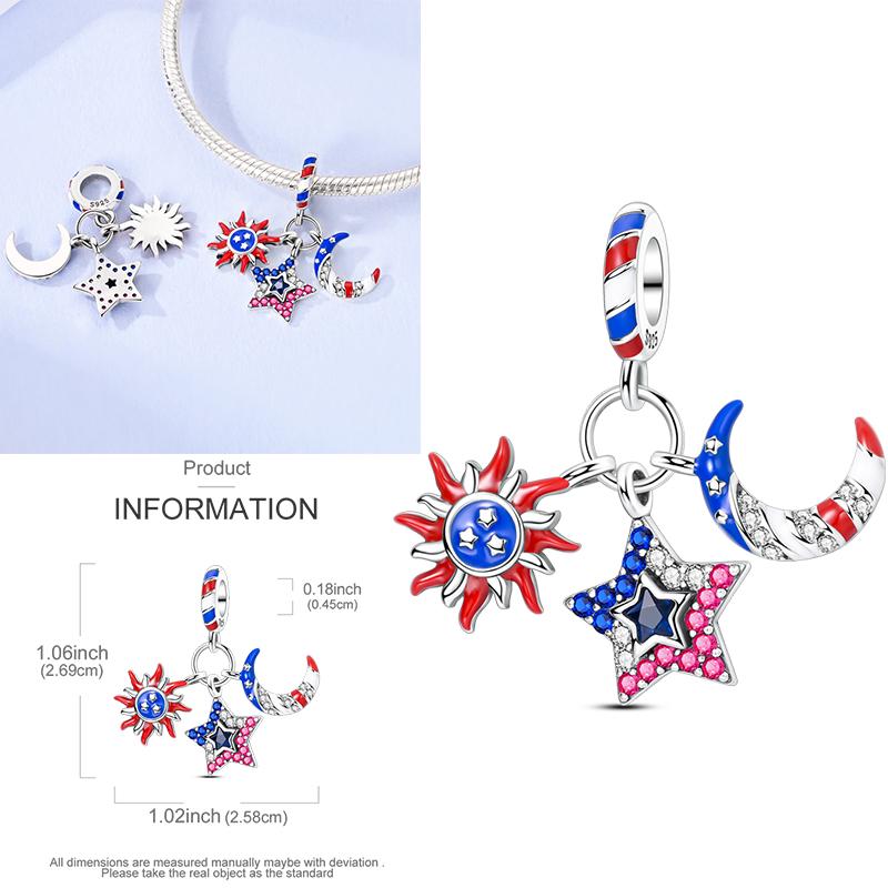 Elk Dinosaur Luminous Firefly Dangle Charm Flower Beads Sale Copper Fit Bangle Bracelet Diy Jewelry Charms