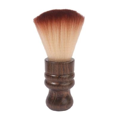 Neck Duster Brush Soft Hair Brushes Salon Hair Cutting Brush Broken Hair Sweep Brush with Wood Handle Neck Brush