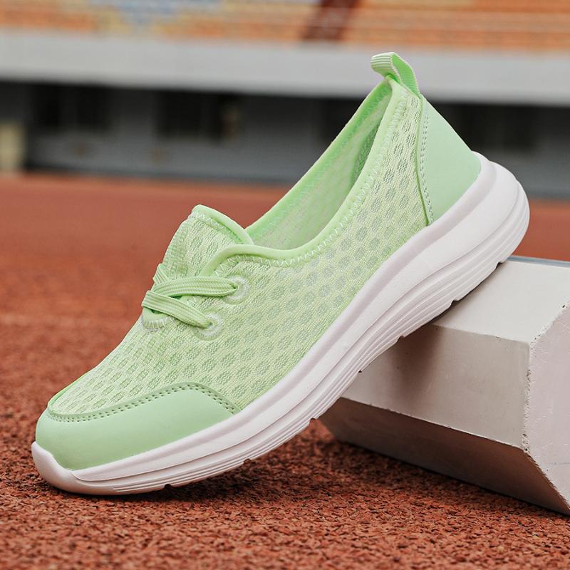 Spring Foot Lazy Shoes One-Foot Casual Women's Shoes Mother's Shoes Low-Top Flat-Sole Walking Shoes Comfortable Breathable
