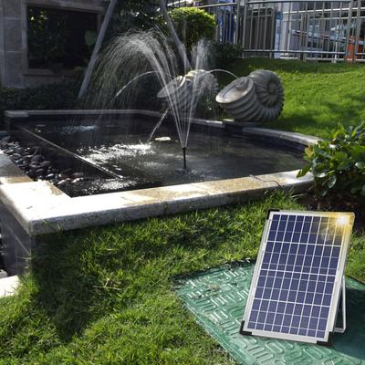 10W zonne-fonteinpomp met groot zonnepaneel 3 sproeiers Max. Waterhoogte 100 cm voor vogelbadvissen
