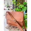 Handmade Vintage Goat Leather Laptop Messenger Bag Rare Men's Briefcase Satchel