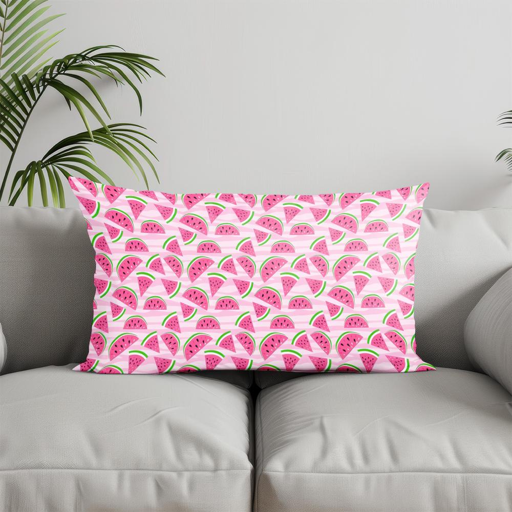 Home Decor Abstract Pink Geometric Pillow Suitable For Sofa Bedroom Car Pillow Cover Cushion Rectangular Back Cushion