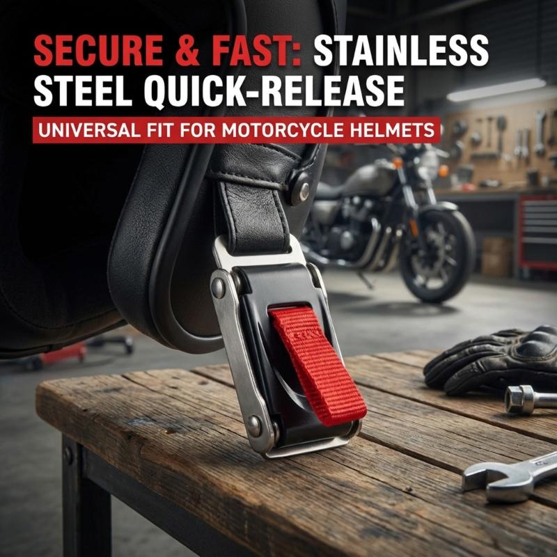 ABS Construction Motorcycle Helmets Clip Buckle with 7 Section Quick Release System for Enhanced Safety Performances