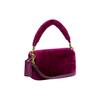 New COACH Pillow Shearling Portable Crossbody Bag Shoulder Bag Small Size Women's Purple CC444-B4FX