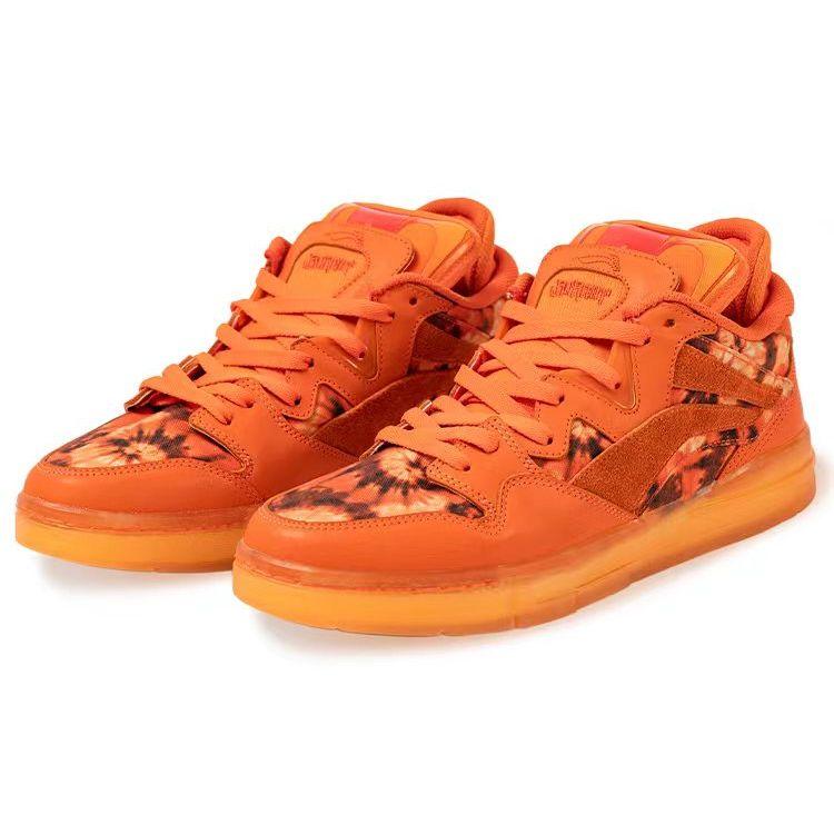 Li Ning Burnin X  Wei Wu Low Top Skate Shoes Women Sneakers Orange AECR124-1