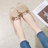 Women's Shallow Mouth Single Shoes Spring New Butterfly Bow Flat Bottom Anti Slip Comfortable Casual Soft Sole Shoes