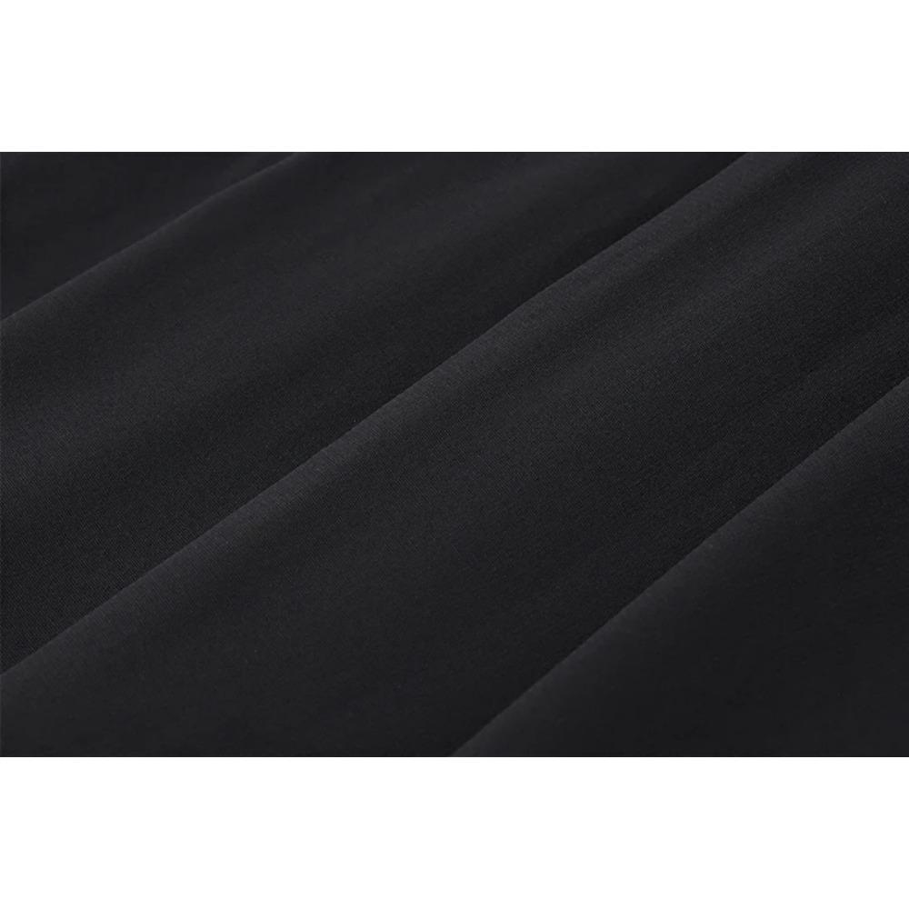 Eleganckie długie sukienki typu slip Seksowne kobiety Marszczona dopasowana sukienka maxi z jednolitym wzorem Wiosna Y2K Lato Temperament Wysoki stan Vestidos