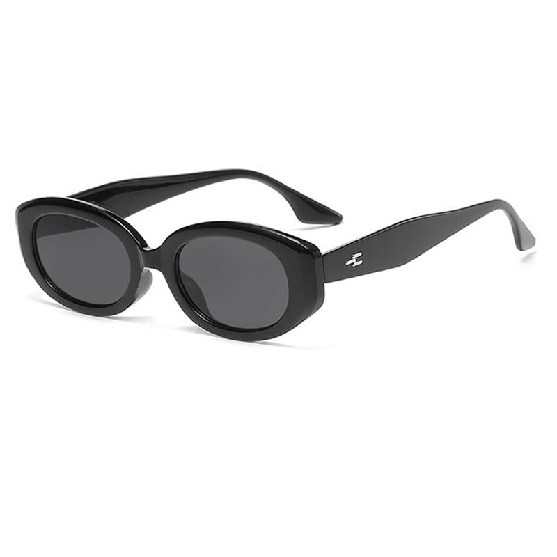 New Trend Sunglasses Women Men Oval Rice Nail Design Retro Casual Fashion Travel Sun Glasses For Female UV400