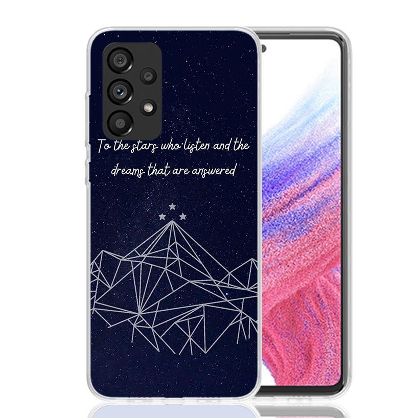 A Court of Mist Fury Sarah J Maas Phone Case For Samsung Galaxy A17 A16 A14 A15 A13 A57 A56 A54 A55 A53 A37 A36 A34 A35 A33 A26