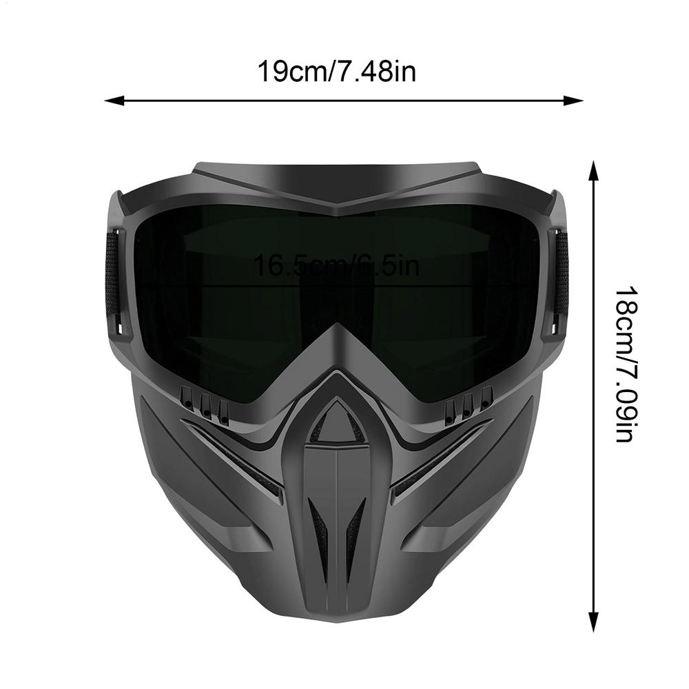Welding Face Shield Detachable Full-face Goggles Face Shield Anti Fog Riding Face Cover Windproof, Impact-resistant Face Shield