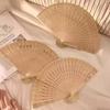1pc DIY Folding Fan Bamboo Fan, Handmade Painting Folding Fan, Wedding Gift, Chinese Style, Student Gift Fan, Ancient Style