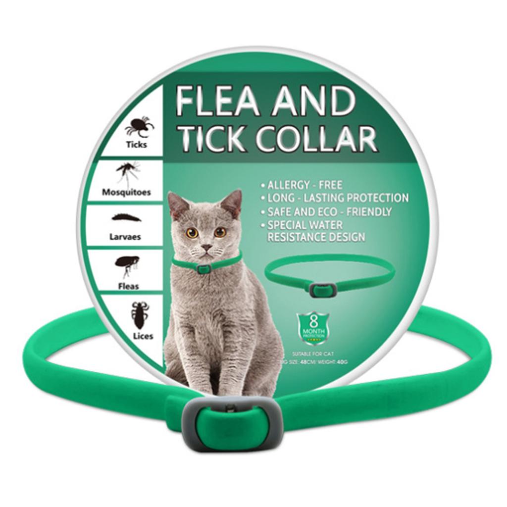Tick Collar Flea Collar For Cats Effectively Protects Against Skin Allergies Soft And Comfortable Adjustable And Waterproof Suitable For All Cats