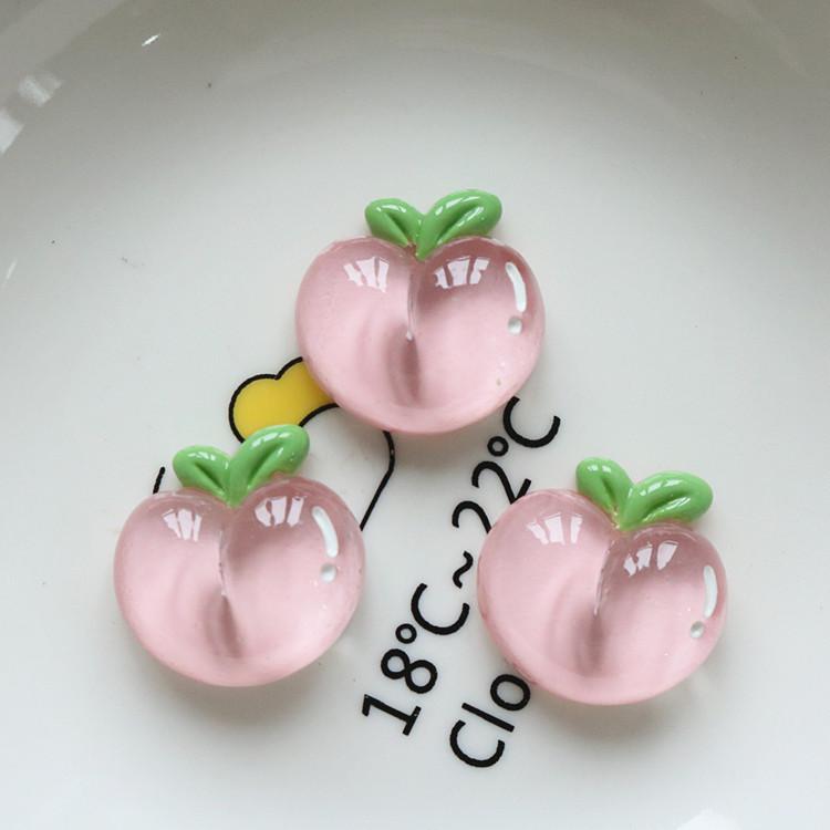 8pcs Cute Glitter Transparent A Fruit Party Refrigerator Magnet Photo Wall Message Board Magnetic Stickers Home Decor