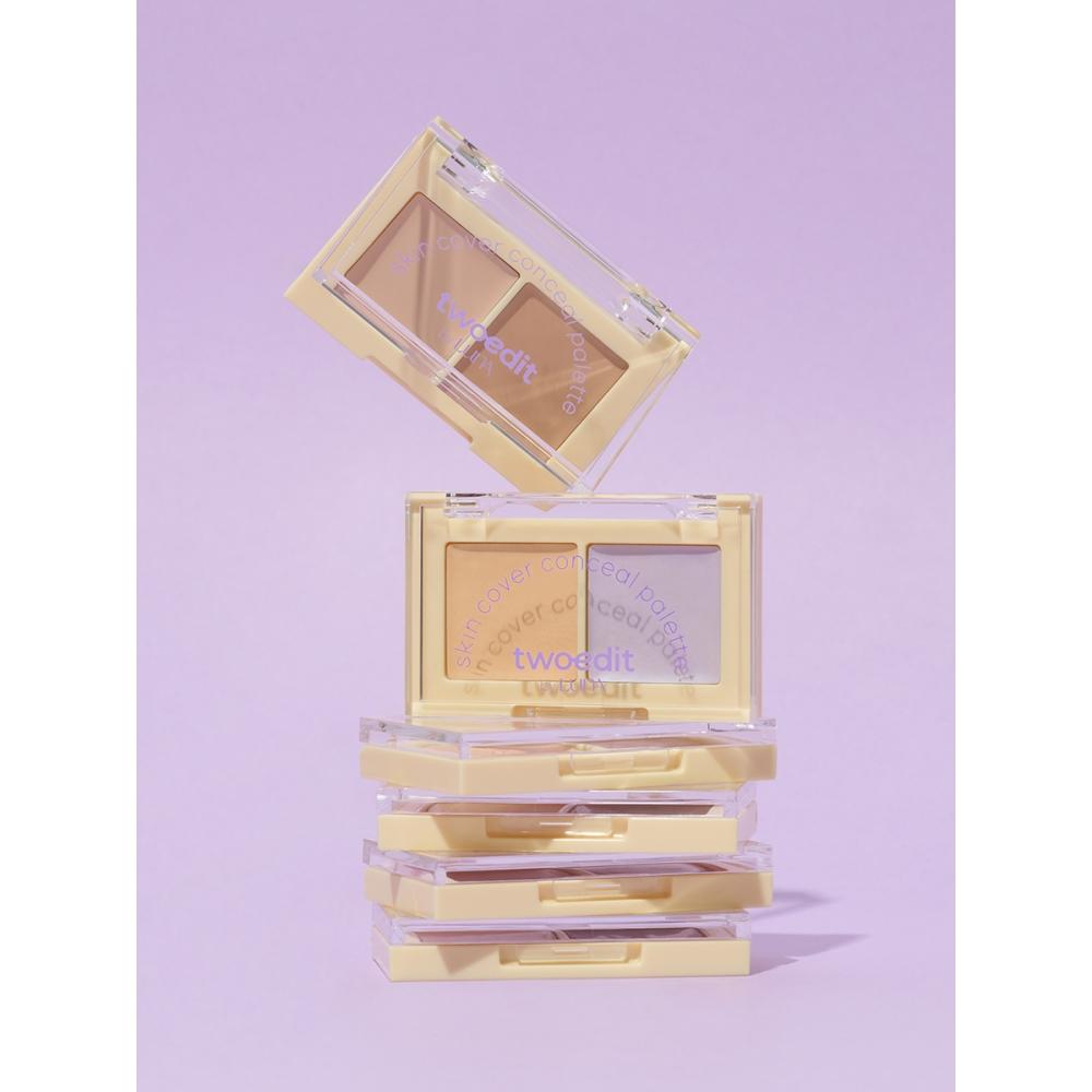 Twedit By Luna Skin Cover Conceal Palette  02 Tone Correcting Light 