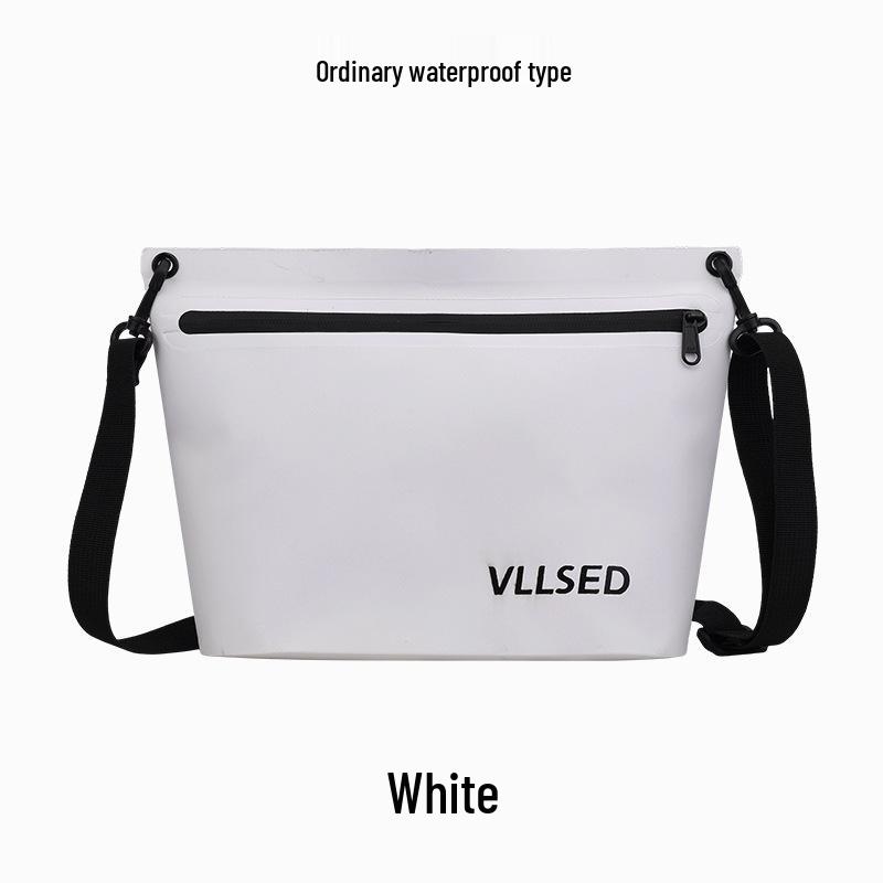 Waterproof PVC Beach & Swim Bag with Water-Repellent Zipper - Portable Outdoor Handbag