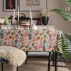 Tablecloth French Retro Embroidery Contrasting Color Dining Table Cloth Jacquard Rectangular Tablecloth Atmosphere