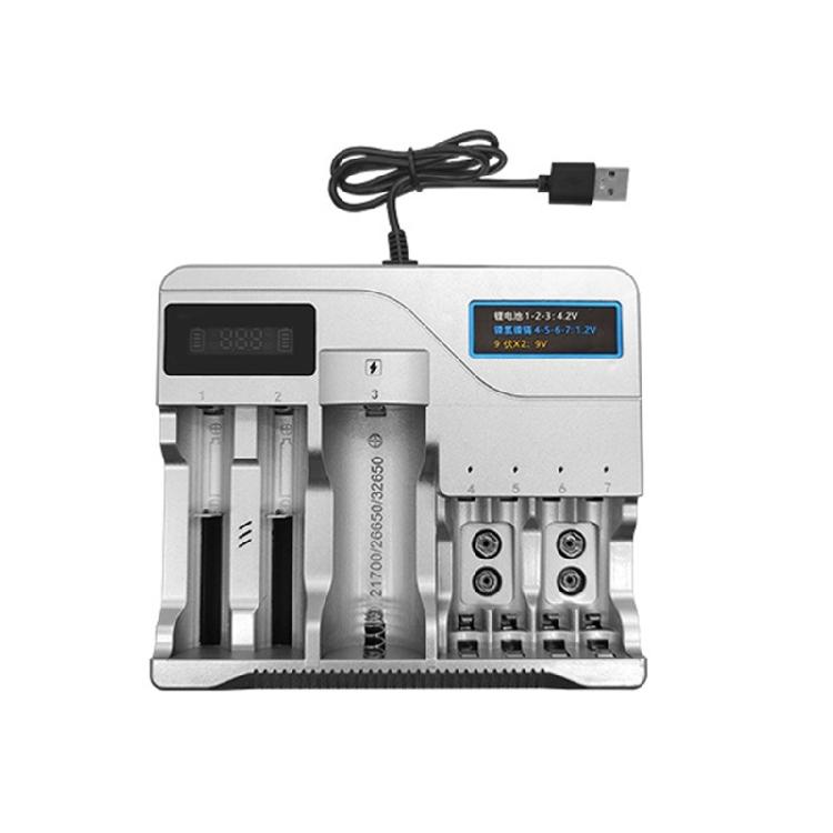 

Small 3.7V Lithium Batteries Charger With USB Connection, Suitable For 18650,26650,16340, Batteries Fast Charging Dock 1