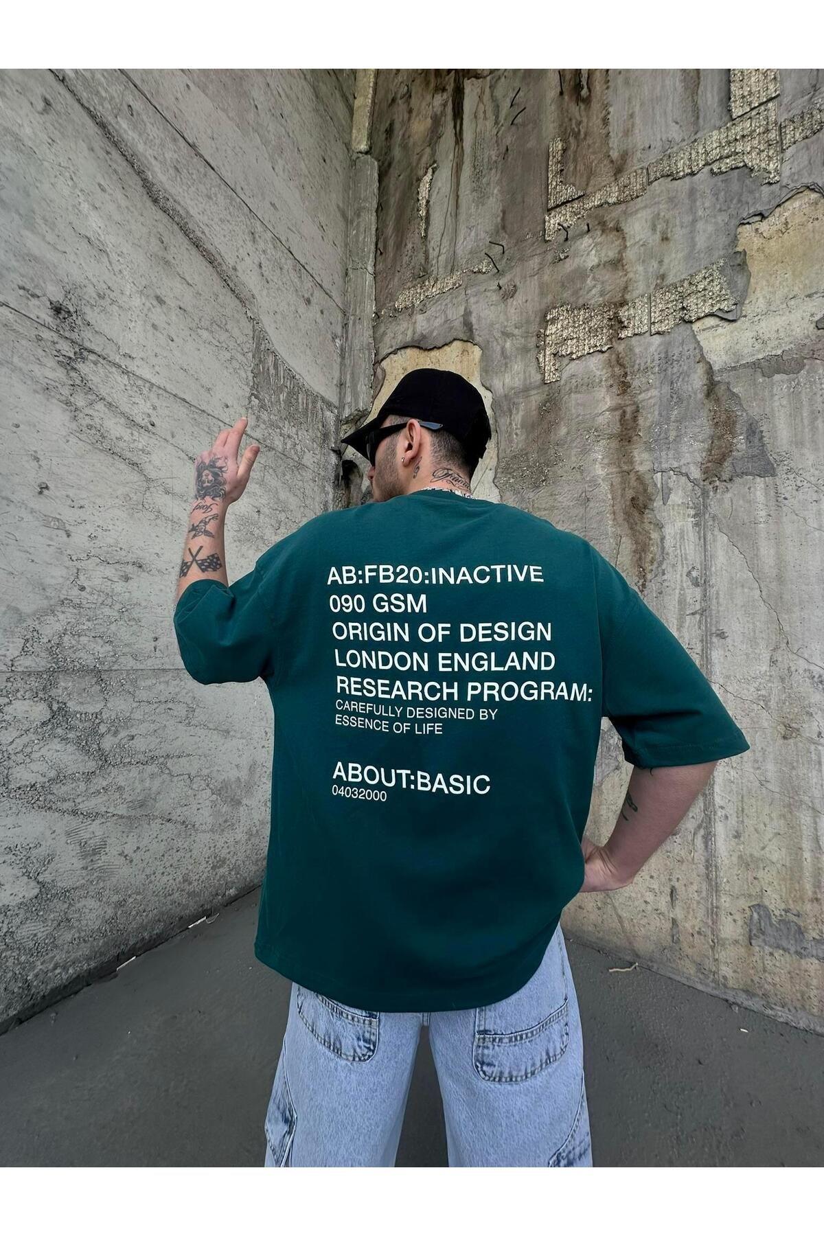 

Men s Large Size T-Shirt About Basic Oversize T-Shirt Green