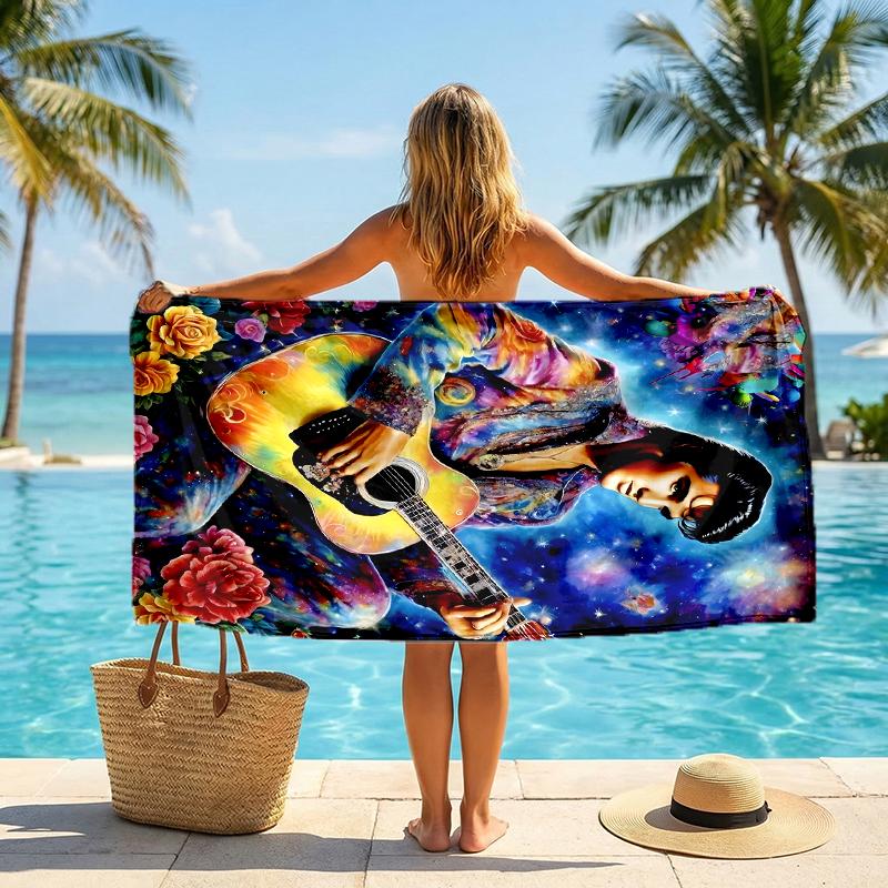 Elvis Fashion Beach Towel: Ideal for Summer Adventures Soft, absorbent and quick drying suitable for swimming and bathing