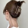 Minimalist Style Geometric Metal Catch Clip Ponytail Clip Women Bath Hair Clips Hair Accessories