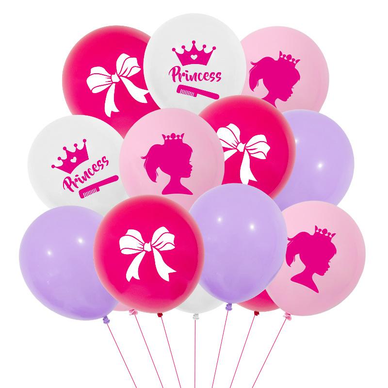 

Новый набор воздушных шаров с принцессой Барби, набор воздушных шаров, украшение сцены для детской новогодней вечеринки, фотореквизит Princess Barbie Balloon Bundle E