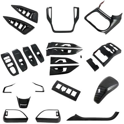 For Subaru Outback   ABS Carbon Fiber Dashboard Air Outlet Frame Air Conditioning Protective Cover Car