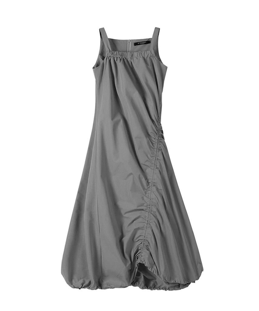Urban Dress Shell Wrinkle Long Onepiece - 3Col