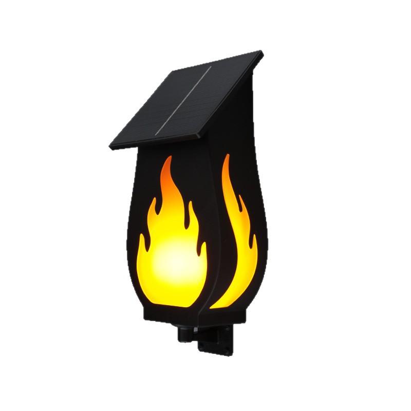 Solar Simulation Flame Light Outdoor LED Garden Waterproof Landscape Decoration Solar Wall Light