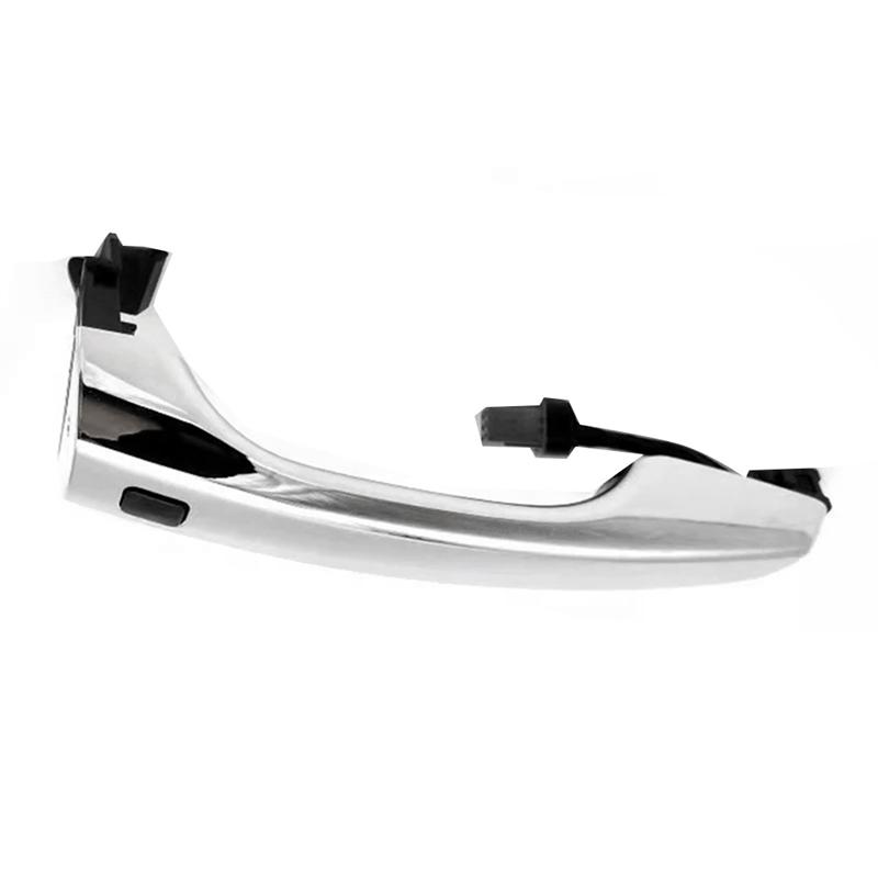1Pair Front Door Inductive Chrome Handle Have Button 82651-C5710 82661-C5710 For Kia Sorento 2015-2018 Outer Pull Handle Parts