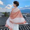Summer Fashion Retro Cashew Orange Rice Scarf Sunshade Sunscreen Play Beach Towel Trend Comfortable Breathable Big Shawl