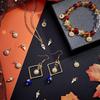 PH PandaHall Evil Eye Charm, 20pcs 2 Styles Real 18K Gold Plated Heart/Sun Cubic Zirconia Evil Eye Pendants Halloween Charms with Jump Ring for DIY