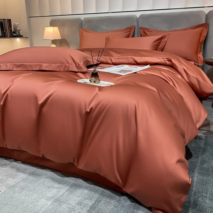 Czteroczęściowy zestaw z długimi odcinkami bawełny klasy A dla matek i dzieci Xinjiang z czystej bawełny kombinowana poszwa na kołdrę prześcieradło lekka luksusowa pościel