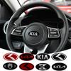 3D Aluminium Car Steering Wheel Center Emblem Badge Sticker Decal For K K5 K2 K3 K5 KX5 GT Rio Optima Sorento Sportage Ceed