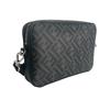 Fendi Diagonal Camera Case 7M0286 Shoulder Bag Black Mens Used