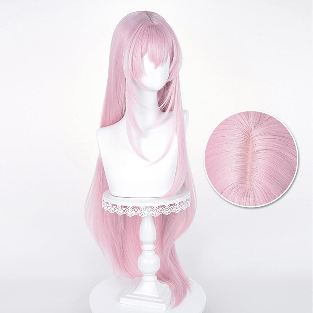 LAOBAO Cosplay Wig, Pink, Long Straight Hair, Lolita, Harajuku Style, GAL Style, Heat Resistant, Costume Accessory, Party, Fancy Dress, Christmas, Hal
