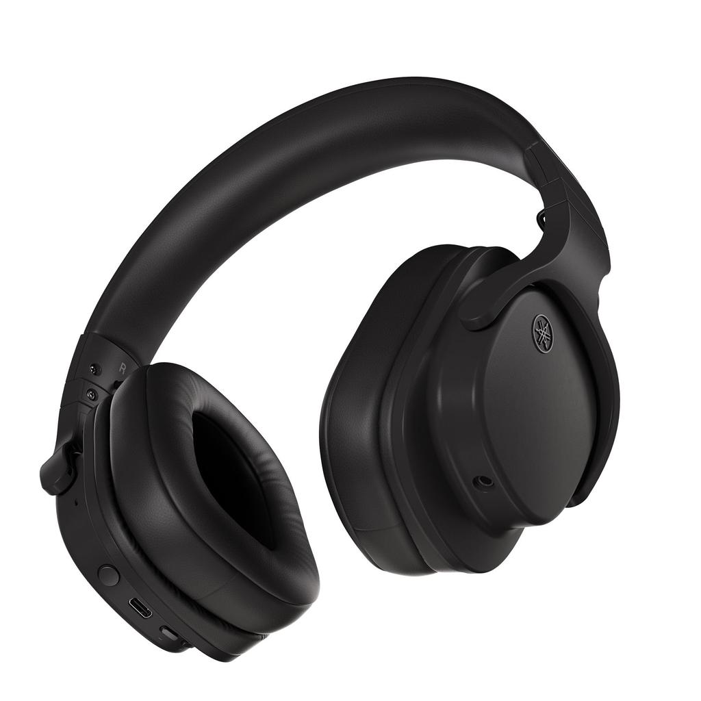 Yamaha YH-L500A(B) Wireless Headphones Gaming Mode, Listening Care, Multi-Point Connection, and Wired Connection Support, Black