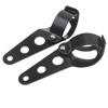 Universal Motorcycle Headlight Mount Bracket 3 Hole Adjustable 28-45mm Headlamp Holder Clamp for Bobber Cafe Racer Chopper ATV