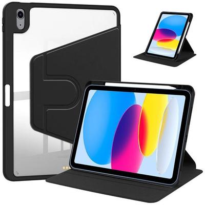 Stoßfeste Hülle - BOOLING - für iPad A16 (11") / iPad 10 2022 (10,9") - Drehbar mit Stifthalter Schwarz