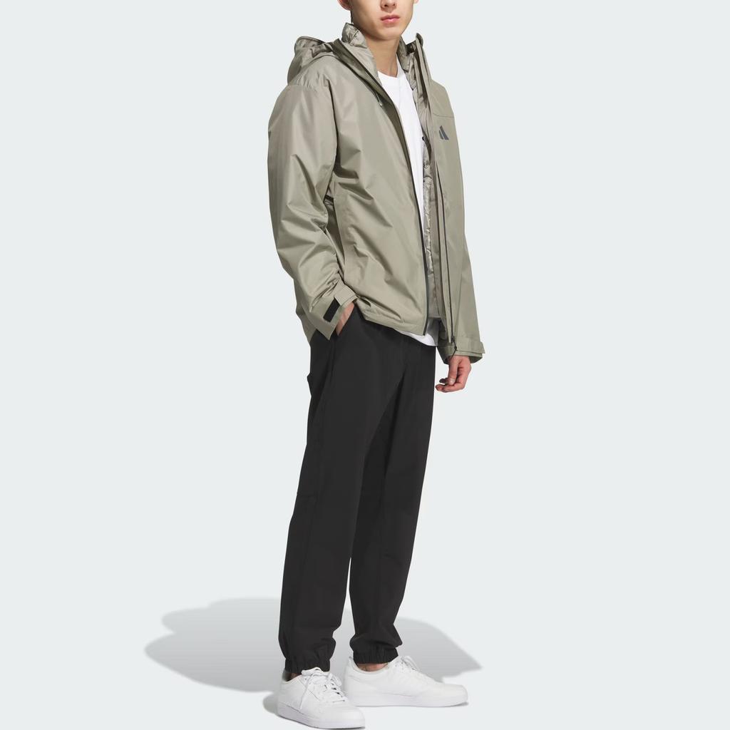 adidas Future Tech 3 In 1 Windproof Duck Down Warm Zipper Long Sleeve Jacket Men Jackets KQ5502