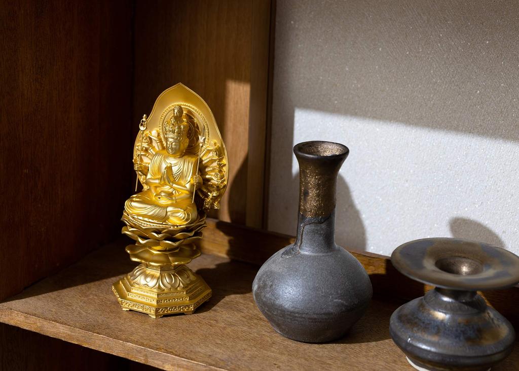 Buddhist Statue of the Kannon by Sculptor Shuun Original Model In the Year of the Zodiac Guardian Takaoka Thousand-Armed Bodhisattva, 15.5cm