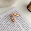V-shaped Hair Claws Fashionable Gold Color Metal Hair Clips Small Practical Ponytail Ornament Korean Popular Headwear