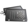 Pu Black Leather Jewelry Box Jewelry Display Box with Lid Transparent Dust Ring Earrings Necklace Bracelet Storage Box