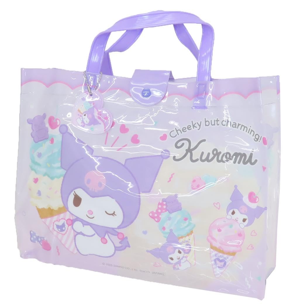 

Gusseted PVC Bag L Kuromi Purple [Takanami]