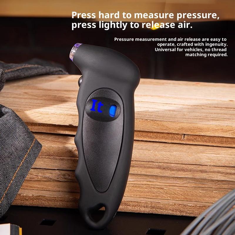 2025  Tire Pressure Gauge With Backlight - High-Precision Digital Lcd Display For Car Safety, Emergency & Maintenance Tool