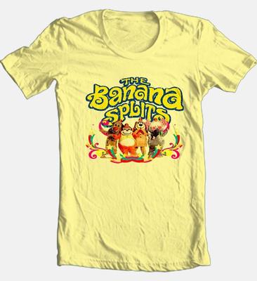 Banana Splits T-Shirt Saturday Morning 80S Cartoons Gelbes T-Shirt